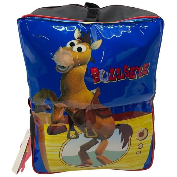 Disney Toy Story 2 Woody Bullseye Kids School Back Pack 100% PVC Book Bag New - Picture 2 of 14